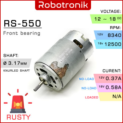 [Poor Exterior Condition] RS 550 DC Motor (12~18V)