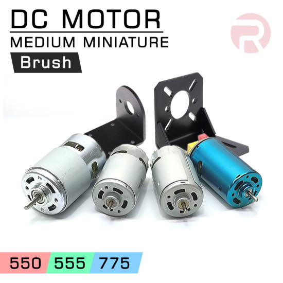 DC Motor Brush (Medium Size) RS 775 555 550 555 Spindle High Torque Speed for General Purpose DIY Drill CNC Milling