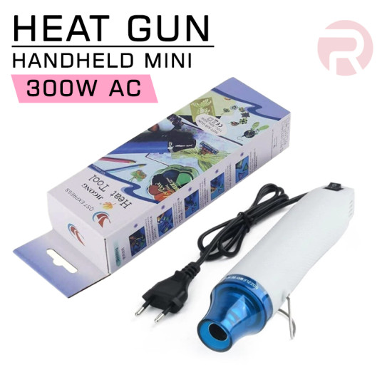 Handheld Mini Heat Gun (Hot Air Blower) Electrical Heat Tool for DIY 300W AC240V