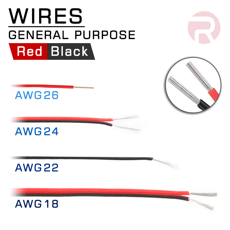 General Purpose Wire, Tinned Copper 100cm AWG 18 / 22 / 24 / 26 Multi-Core Single Core Twin General Purpose Wire, Tinned Copper 100cm AWG 18 / 22 / 24 / 26 Multi-Core Single Core Twin