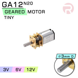 DC Geared Motor GA12 (N20) Tiny 3V 6V 12V Gear & Bracket