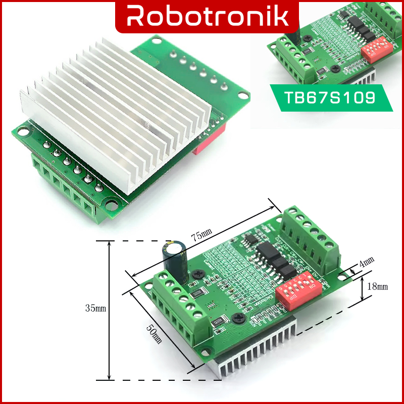 Stepper Motor Driver - Single Axis (Peak 3A) TB6560 Stepper Motor Driver - Single Axis (Peak 3A) TB6560