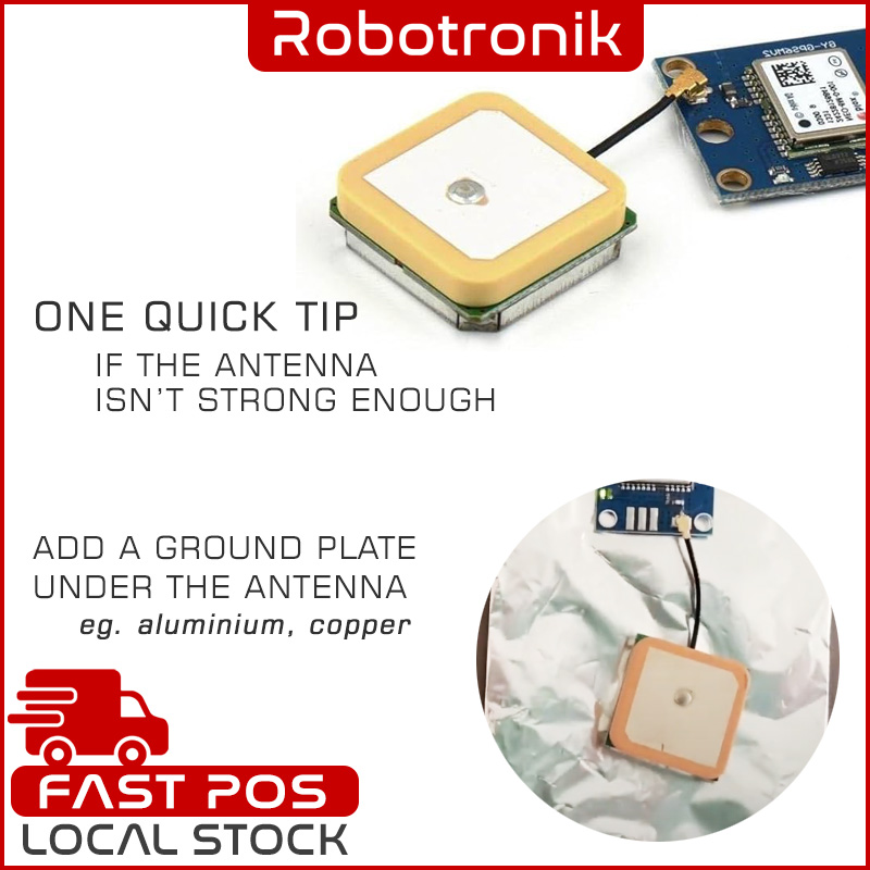 GPS Module NEO 6M Receiver w/ Ceramic Antenna, Track Location Time - Arduino Raspberry Pi Compatible GPS Module NEO 6M Receiver w/ Ceramic Antenna, Track Location Time - Arduino Raspberry Pi Compatible