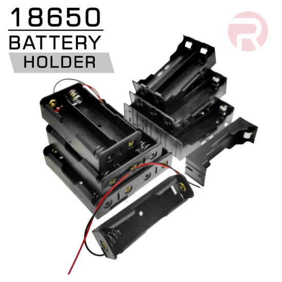 Battery Holder (18650) 3.6V / 3.7V Case Wire Lead PCB Batteri