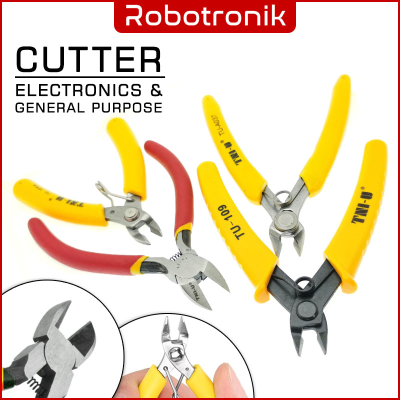 Cutter & Wire Stripper, Electronics & Electrical Cutting w/ Insulate Grips Cutter & Wire Stripper, Electronics & Electrical Cutting w/ Insulate Grips