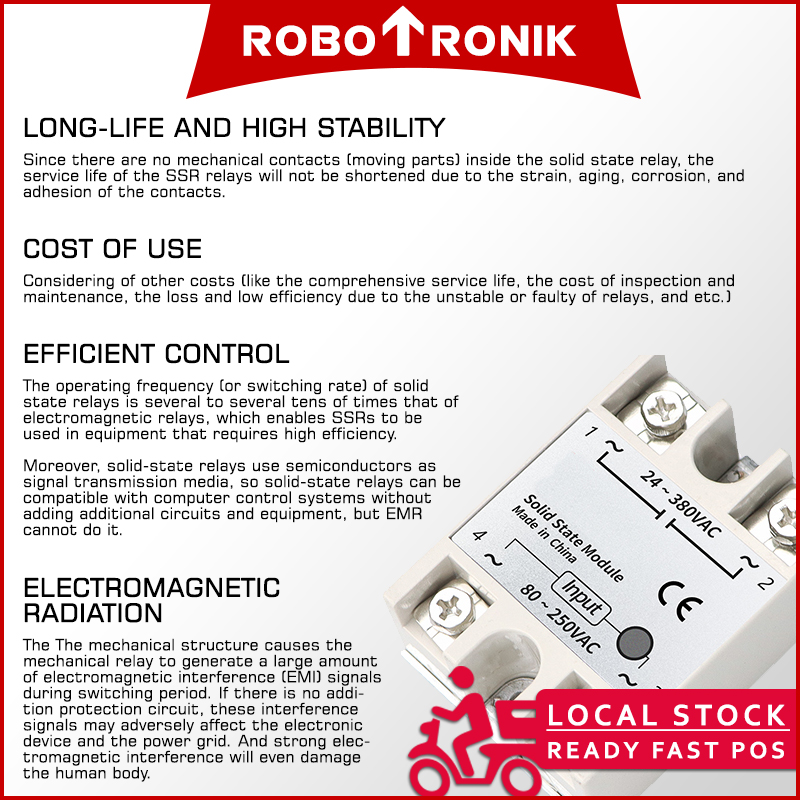 Solid State Relay (SSR) Control Switch AC DC 10A 25A 40A 80A AA DA DD Solid State Relay (SSR) Control Switch AC DC 10A 25A 40A 80A AA DA DD