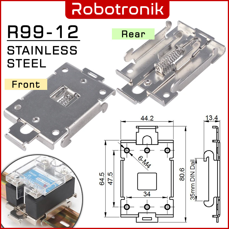 Heatsink for Solid State Relay (SSR) up-to 60A Aluminum Three-Phase Heatsink for Solid State Relay (SSR) up-to 60A Aluminum Three-Phase