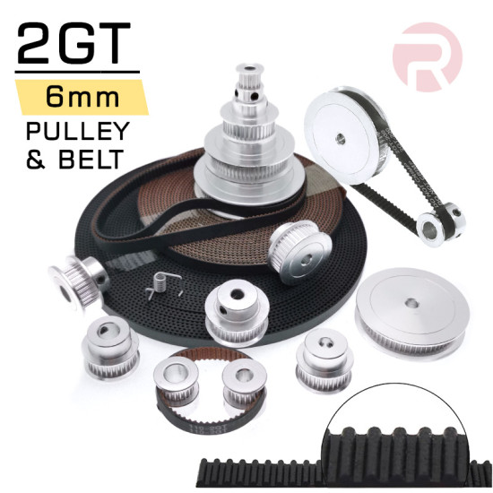 2GT Pulley & Belt (6mm Width)