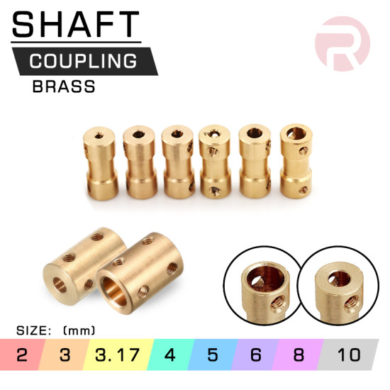 Brass Coupling for DC Motor Shaft Connector