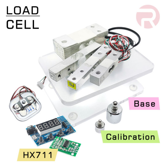 HX711 Module / Load Cell Straight Bar & Half-Brigde Strain Gauge Bracket 1 5 10 20 50 100 KG Measure Weight Loadcell