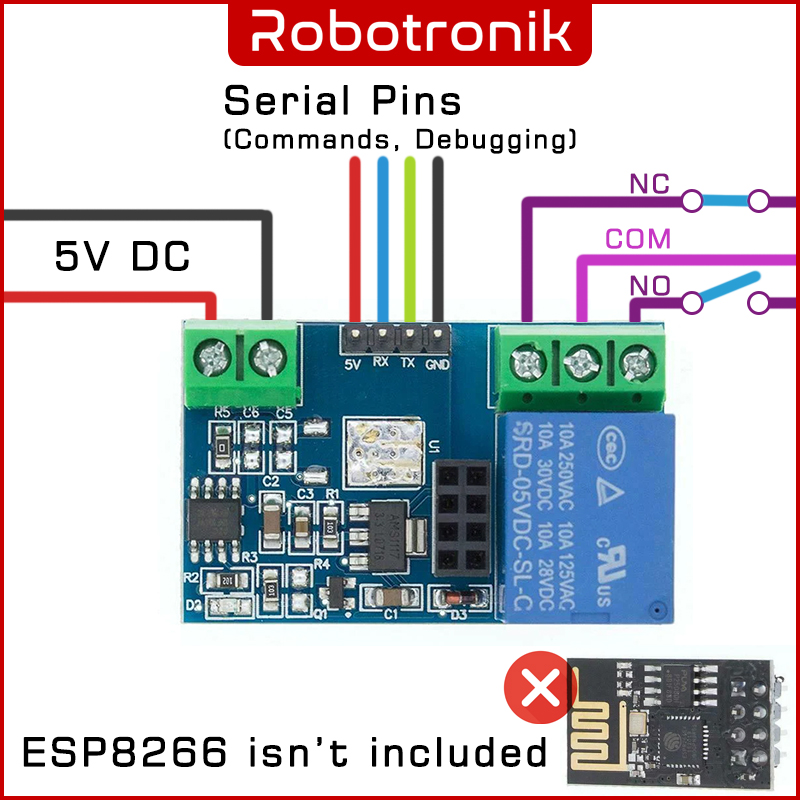 WiFi ESP8266 (ESP01s) Relay Breakout Module ESP 8266 WiFi ESP8266 (ESP01s) Relay Breakout Module ESP 8266