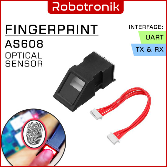 Fingerprint (Finger Print) AS608 Optical Sensor Module, Compatible Arduino Raspberry