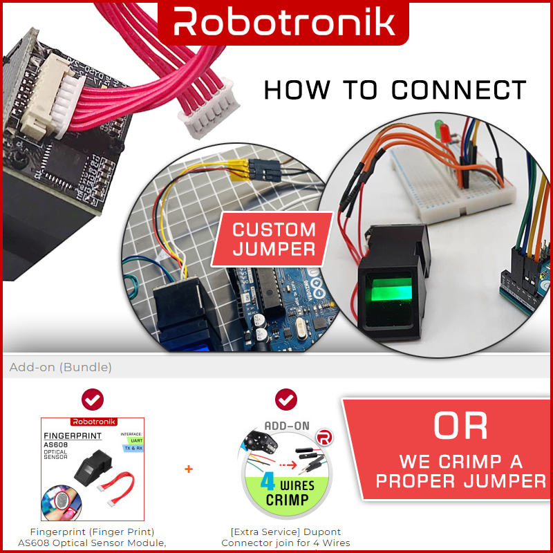 Fingerprint (Finger Print) AS608 Optical Sensor Module, Compatible Arduino Raspberry Fingerprint (Finger Print) AS608 Optical Sensor Module, Compatible Arduino Raspberry