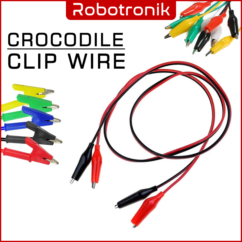 Crocodile (Alligator) Clip Wire Cable for Jumper Quick Test Crocodile (Alligator) Clip Wire Cable for Jumper Quick Test