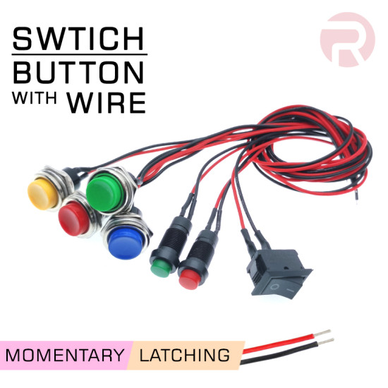 Push Switch Button with Wire