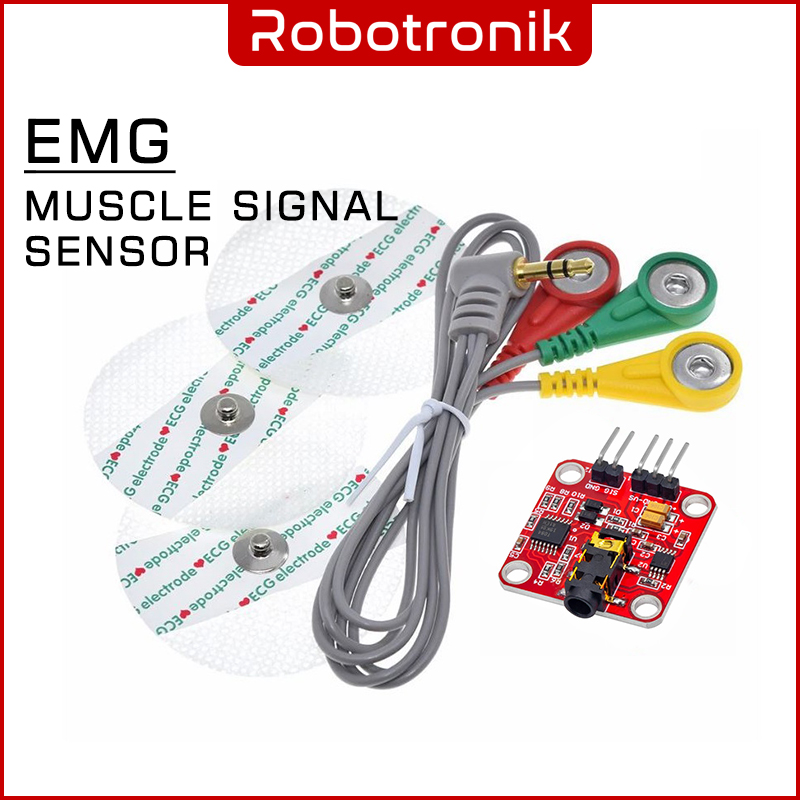 Electromyography Sensor (EMG) v3.0 Muscle Activity Monitor Kit Electromyography Sensor (EMG) v3.0 Muscle Activity Monitor Kit