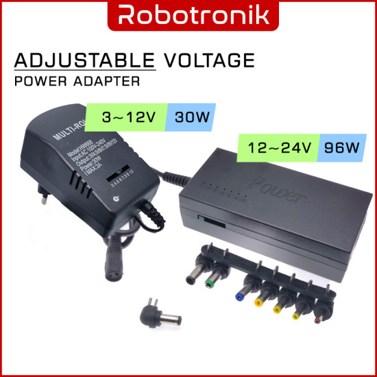 AC to DC Adapter 3V12V 15V 16V 18V 20V 24V Adjustable, Switching Power Supply