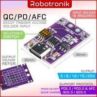 PD/QC/AFC Decoy Trigger (QC2.0 QC3.0 PD2.0 PD3.0) Selectable Switch Fast Charge Module Board Type-C USB