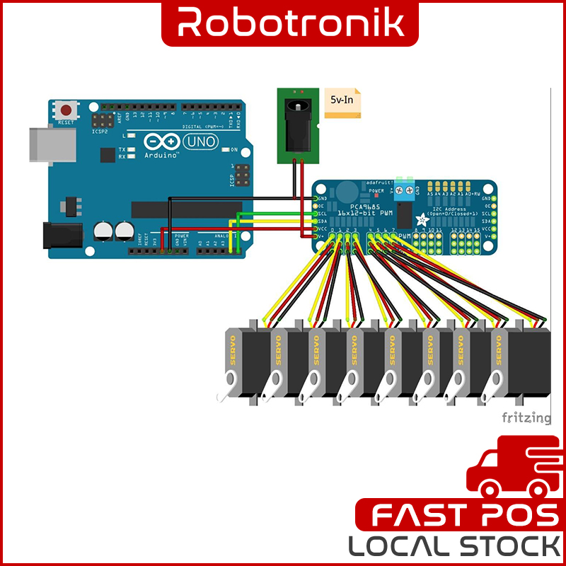 16-Channel PWM Servo Motor Driver PCA9685 12-bit I2C-Interface 16-Channel PWM Servo Motor Driver PCA9685 12-bit I2C-Interface