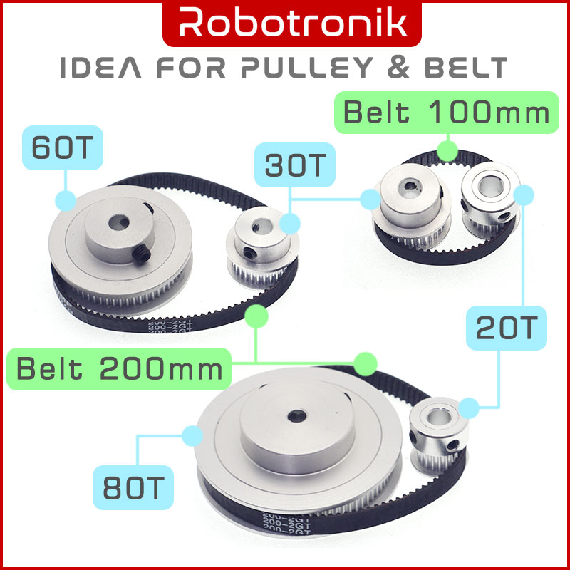 2GT Pulley & Belt (6mm Width) 2GT Pulley & Belt (6mm Width)
