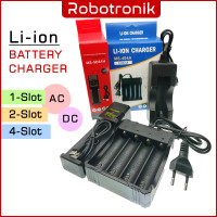 Li-ion Charger for Battery 18650 26650 14500 16340 18500 USB DC / Wall Plug AC