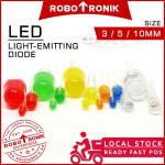 LED 3mm 5mm 10mm Diffused / Clear [Red Green Ye...