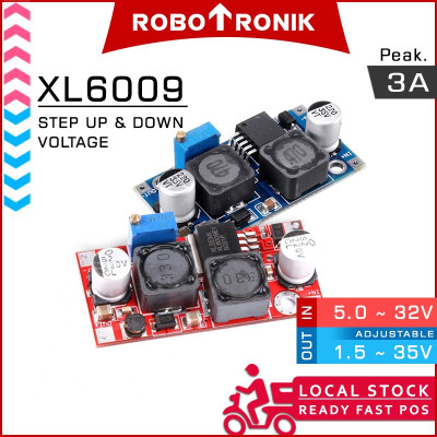 DC Automatic Step Up & Step Down XL6009, 3A.max Adjustable Voltage Regulator Module Buck Boost - 5V 9V 12V 24V