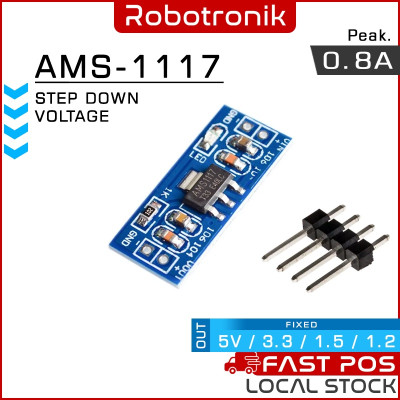 DC-DC Step Down AMS1117 - Fix 3.3V / 5.0V - Smallest Small Buck Converter / Menurunkan Voltan / 1117 降压 模块 DC-DC Step Down AMS1117 - Fix 3.3V / 5.0V - Smallest Small Buck Converter / Menurunkan Voltan / 1117 降压 模块