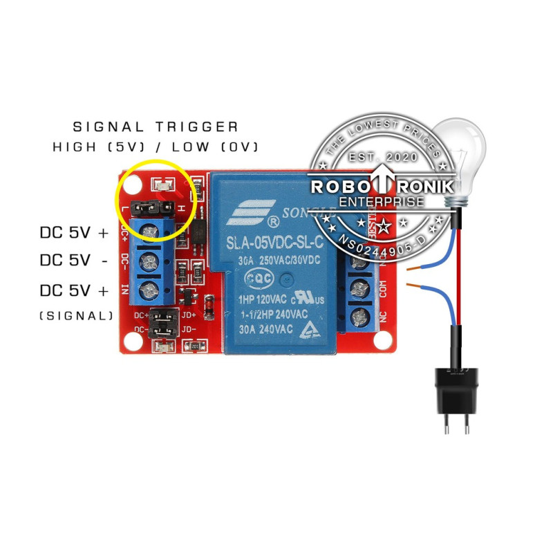 High-Current 30A 1-Channel Relay Board Module High-Current 30A 1-Channel Relay Board Module