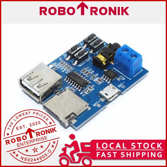 MP3 Player Decoder Module Board with Buttons