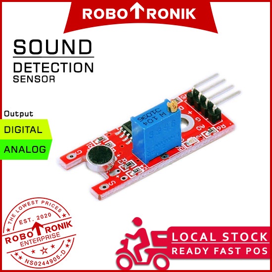 Sound Detector Sensor Module w/ Amplifier LM393