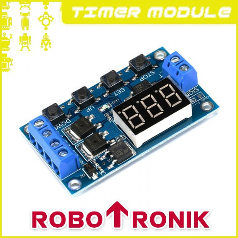 Adjustable Timer (MOSFET) up-to 15A DC w/ Trigger & Delay Adjustable Timer (MOSFET) up-to 15A DC w/ Trigger & Delay