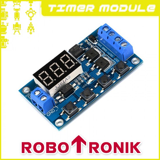 Adjustable Timer (MOSFET) up-to 15A DC w/ Trigger & Delay