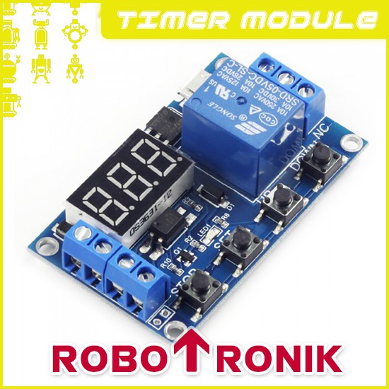 Adjustable Timer (Relay) up-to 5A DC/AC w/ Trigger & Delay On Off 30 s 60 Minutes Second