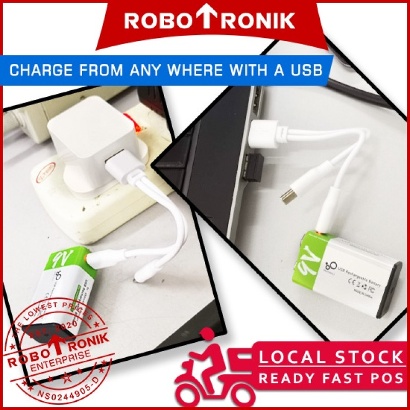 Rechargeable Battery 9V 650mA, USB Type-C Recharge SmartTAG Walkie-Talkie Multimeter Microphone Mic Toy Remote Control Rechargeable Battery 9V 650mA, USB Type-C Recharge SmartTAG Walkie-Talkie Multimeter Microphone Mic Toy Remote Control
