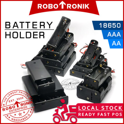 Battery Holder (AA / AAA) 1.5V Case w/ Wire Lead / PCB Batteri