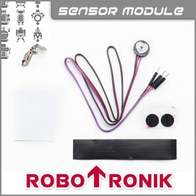 Heart Rate Pulse Sensor Module Amped w Finger Velcro, Ear Clip Heart Rate Pulse Sensor Module Amped w Finger Velcro, Ear Clip