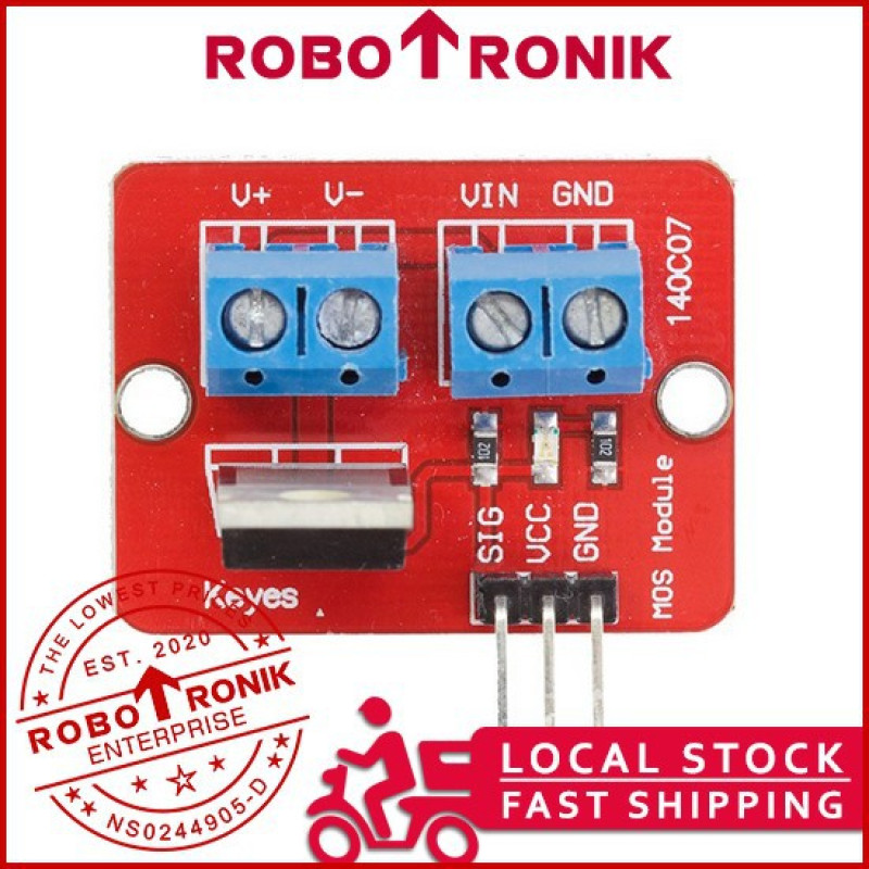 IRF520 Mosfet Driver Module, up-to 5A , Motor Driver, On/Off IRF520 Mosfet Driver Module, up-to 5A , Motor Driver, On/Off