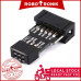 10 Pin to 6 Pin Adapter Board for AVRISP USBASP STK500 Programmer 10 Pin to 6 Pin Adapter Board for AVRISP USBASP STK500 Programmer