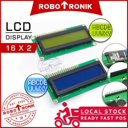 Arduino LCD Display 16x2 Yellow / Blue Backlight Screen Serial Parallel Pateri I2C Pin Header Male Female
