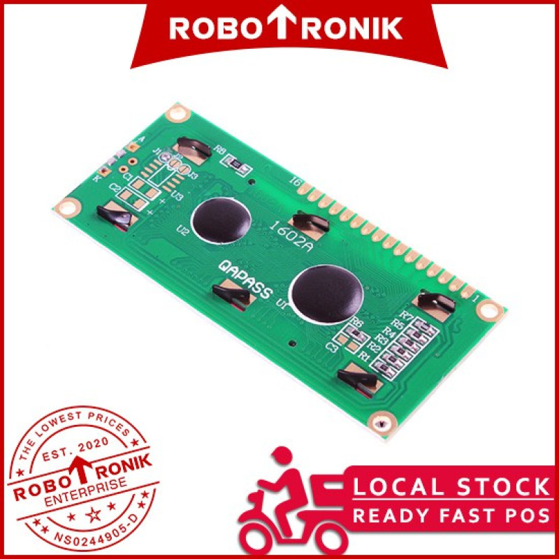 Arduino LCD Display 16x2 Yellow / Blue Backlight Screen Serial Parallel Pateri I2C Pin Header Male Female