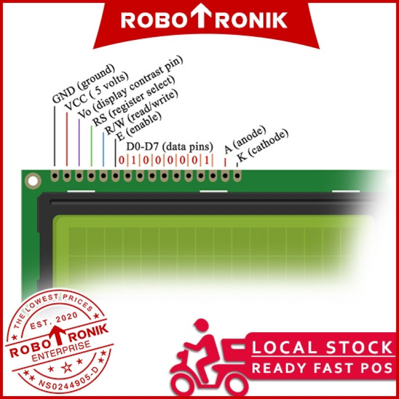 Arduino Raspberry LCD 20x4 w Backlight (Serial Parallel Interface) Display Module 2004A Pin Header Female I2C Controller
