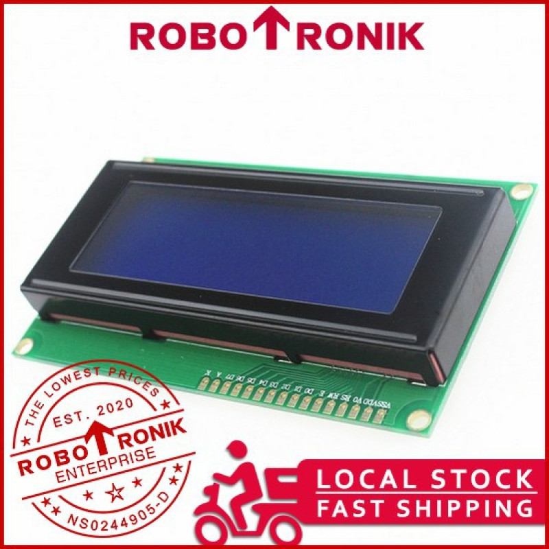 Arduino Raspberry LCD 20x4 w Backlight (Serial Parallel Interface) Display Module 2004A Pin Header Female I2C Controller