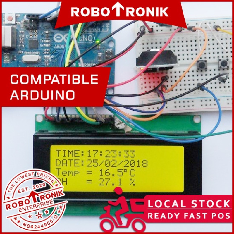 Arduino Raspberry LCD 20x4 w Backlight (Serial Parallel Interface) Display Module 2004A Pin Header Female I2C Controller