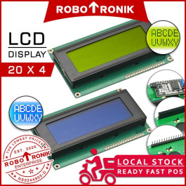 Arduino Raspberry LCD 20x4 w Backlight (Serial Parallel Interface) Display Module 2004A Pin Header Female I2C Controller