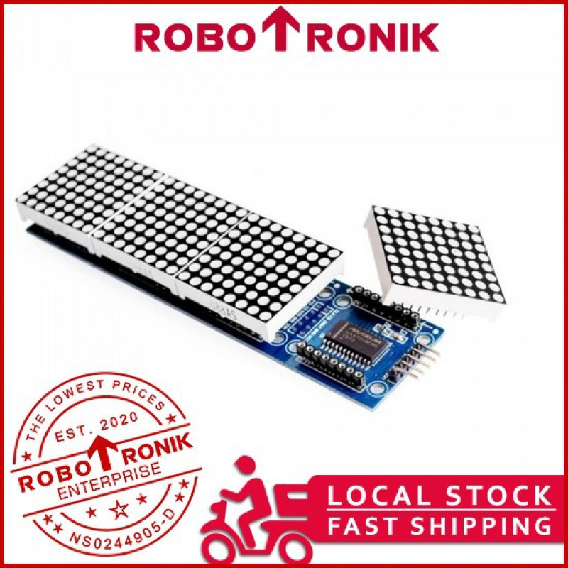 Dot Matrix 32x8, 4-In-1 Red LED Module MAX7219 Dot Matrix 32x8, 4-In-1 Red LED Module MAX7219