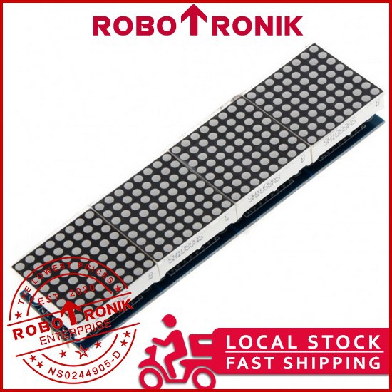 Dot Matrix 32x8, 4-In-1 Red LED Module MAX7219