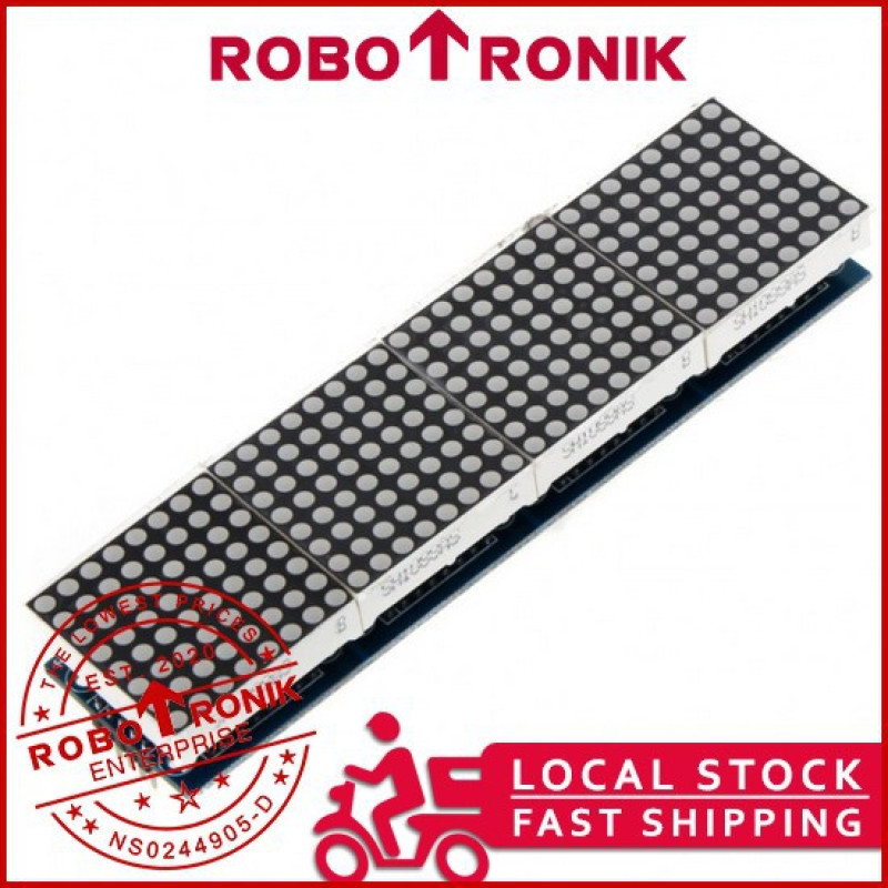 Dot Matrix 32x8, 4-In-1 Red LED Module MAX7219 Dot Matrix 32x8, 4-In-1 Red LED Module MAX7219
