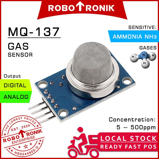Gas Sensor MQ-137 Sensitive Ammonia