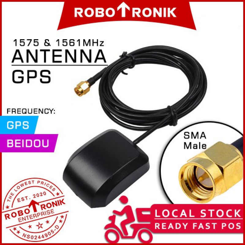 GPS Antenna 1561 & 1575 MHz Active Ceramic w SMA Male Interface GPS Antenna 1561 & 1575 MHz Active Ceramic w SMA Male Interface